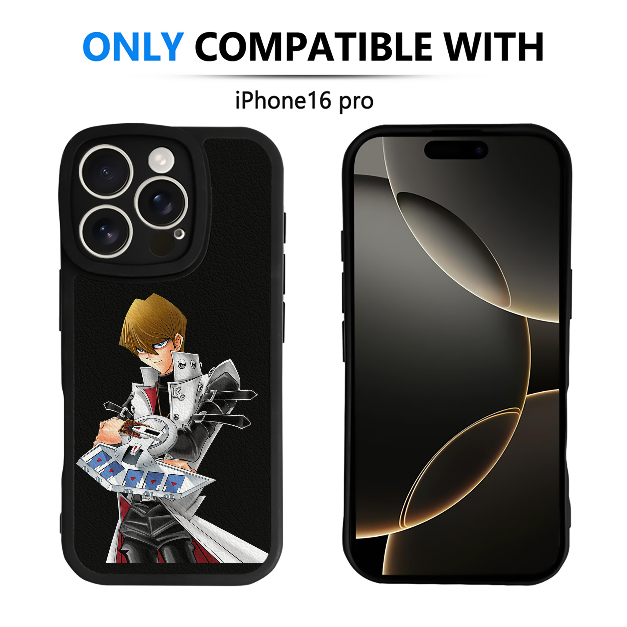遊☆戯☆王 Yu-Gi-Oh! 【iPhone 16シリーズ対応】シリコンスマホケース（レザー調） 材質：シリコン